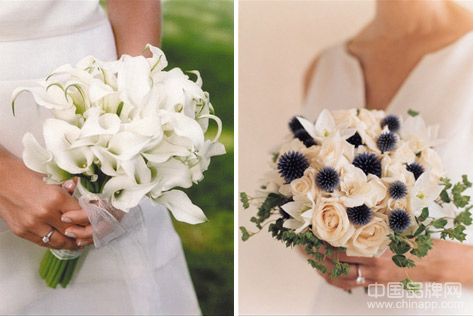 西式婚礼必备:18款白色新娘手捧花