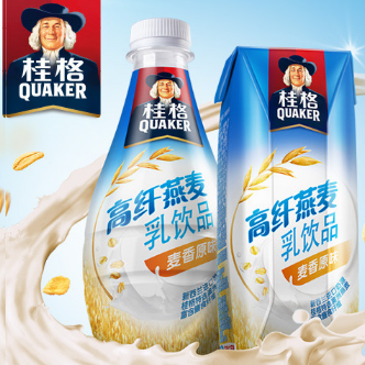 1号店 桂格高纤燕麦乳新品促销 满38减10 88减30