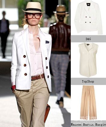 衬衫掖进高腰裤 矮个子姑娘变高妹