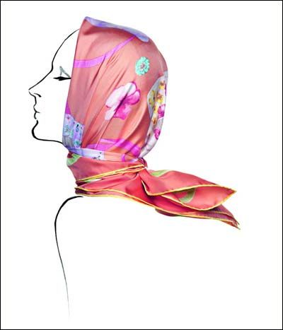 菲拉格慕2012春夏系列丝巾