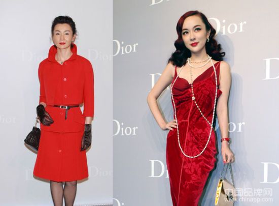 霍思燕Dior红色礼服艳冠全场 叫板范冰冰斗气场(图2)
