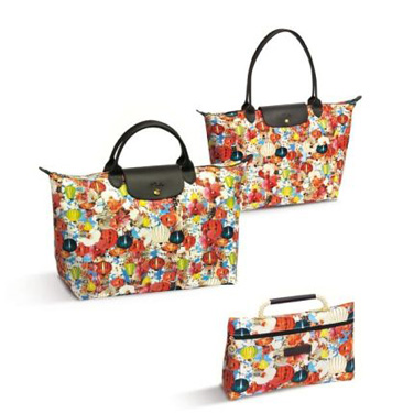 明媚繁盛的印花手袋 Longchamp 2012春季系列