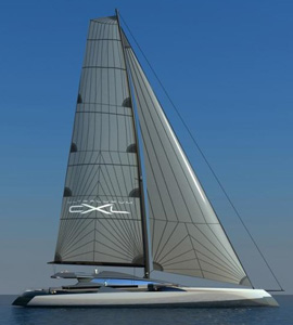 迈凯轮设计三体帆船UltraLuxum CXL