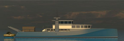 Bury Design发布28.95米长潜水艇支援船