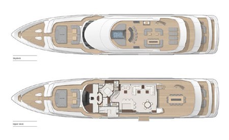 圣汐2014年推出47米三甲板机动豪华游艇