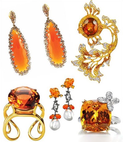 橙色缤纷珠宝：异域闪亮奢华 王室般的尊贵