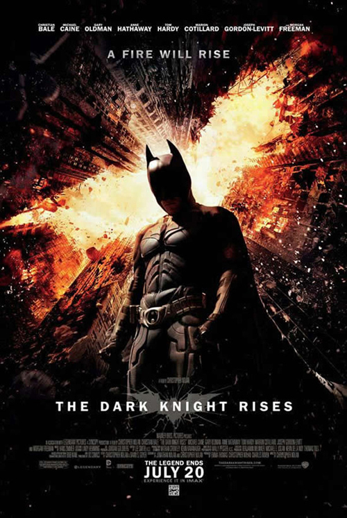 电影《蝙蝠侠前传3：黑暗骑士崛起》海报
