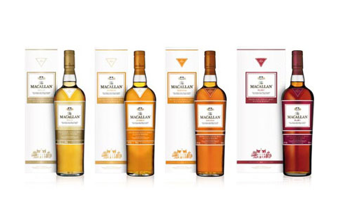 麦卡伦推出四款不同酒色1824系列珍藏威士忌