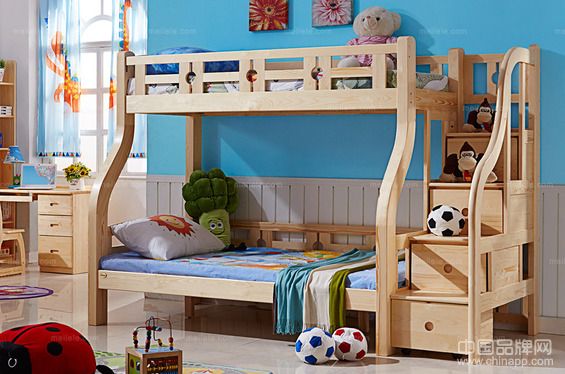 1.2米实木床 双层儿童床 板条床