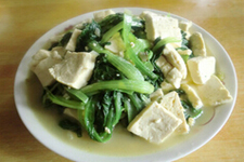 小白菜炖豆腐的做法