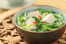 家常小白菜炖豆腐的做法