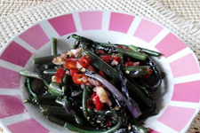 干红椒炒红菜苔的做法