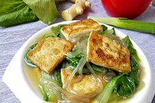 小白菜炖豆腐粉条的做法