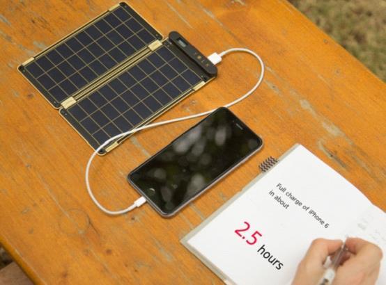 世界比较轻薄太阳能充电器问世 厚度仅1厘米1