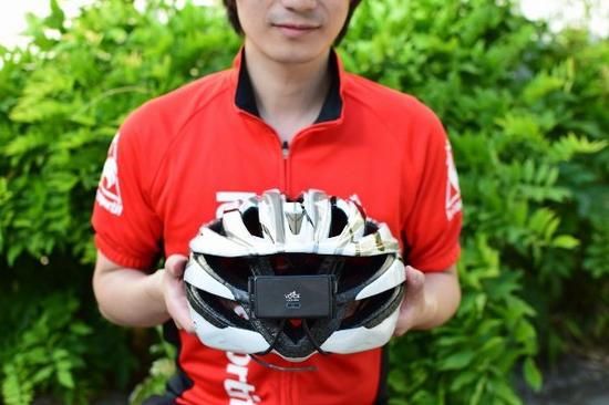 配备骨传导耳机 VOCE-rable智能自行车头盔2