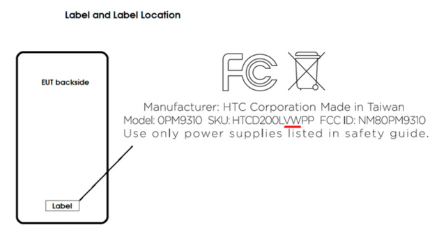 HTC神秘Verizon定制机现身FCC 一体式机身1