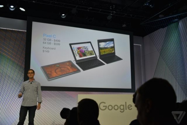 谷歌Pixel C平板电脑发布 也配上了实体键盘1