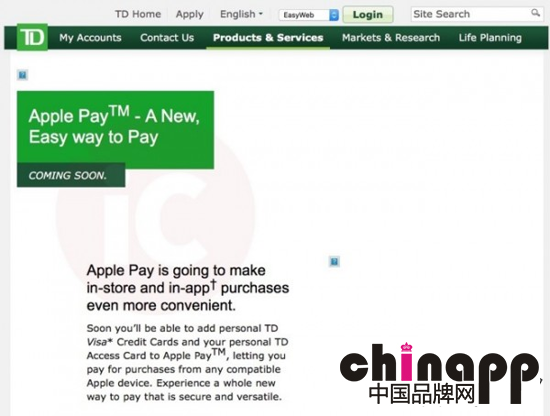 入华还有戏么？苹果即将在加拿大推出Apple Pay1