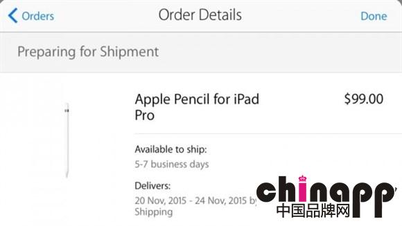 坐等开箱！美首批Apple Pencil订单“准备发货”1