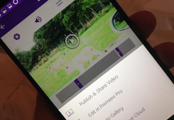 Adobe推首款安卓视频编辑应用 超1GB无法编辑1