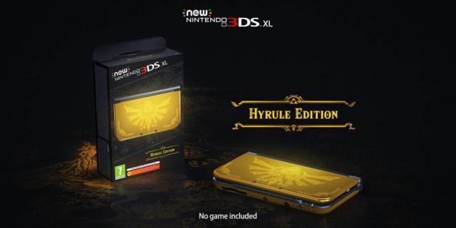 塞尔达定制版3DS XL掌机上市 黑金配色很炫酷1