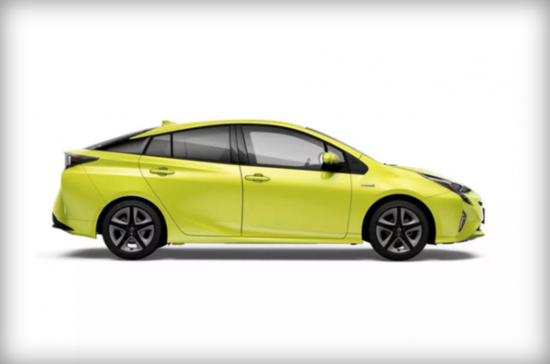 丰田新款柠檬绿普锐斯能够控制车身表面温度上升1