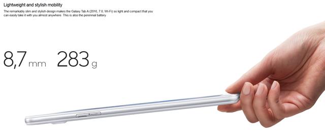 2016款Galaxy Tab A亮相三星官网 1200元起售4