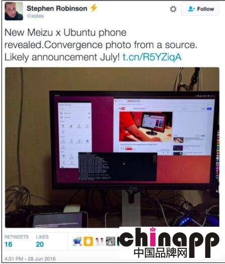 传Ubuntu将发布款convergence设备 疑似魅族MX1
