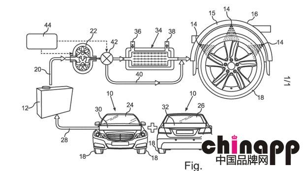 可降温可加热 曝奔驰轮胎水冷系统专利2