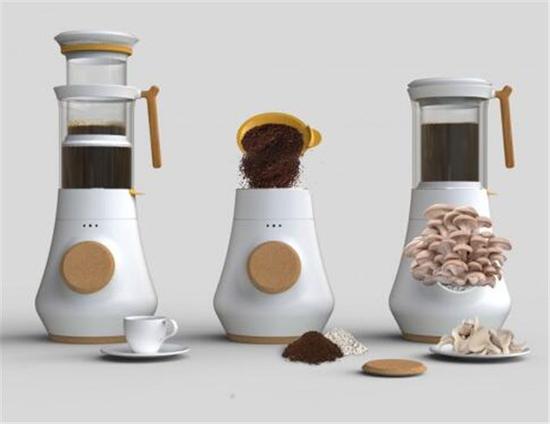 咖啡机能煮咖啡也能种蘑菇 你信吗？3