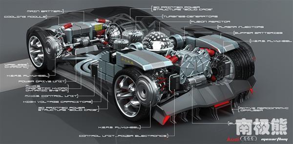 奥迪最新概念车曝光：核动力+3D打印合金车身！3