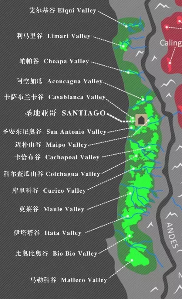 详解智利 14 大知名葡萄酒产区1