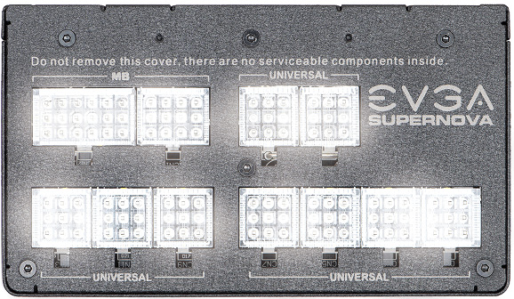EVGA发布纯模组电源新品 接口自带白光LED1