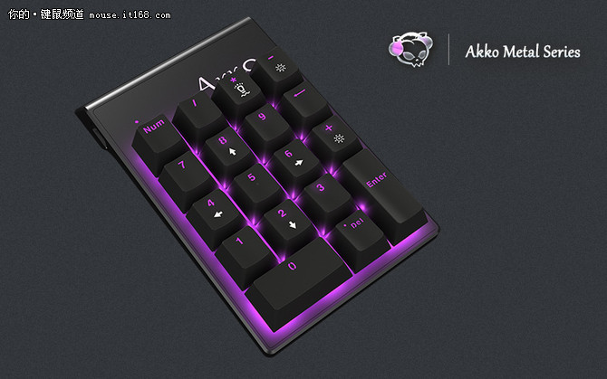 Akko艾酷发布金属猫系列机械数字键盘4