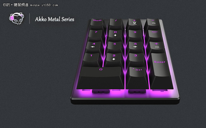 Akko艾酷发布金属猫系列机械数字键盘5