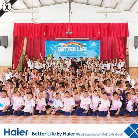 泰国公益行：海尔空调在社区学校“上岗”4