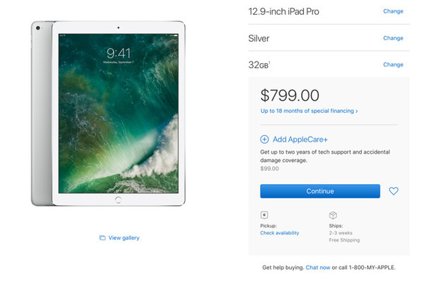 12.9英寸iPad持续缺货 10.5英寸新品近期上市？1
