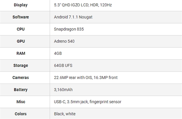 夏普骁龙835旗舰AQUOS R真机图赏：120Hz 2K屏2