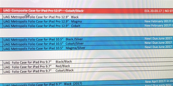 下月发！苹果10.5寸新iPad Pro曝光：A10X处理器、窄边2