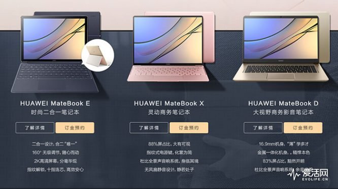 紧跟微软发布会步伐 华为MateBook X/E/D系列参上1