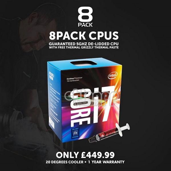 開(kāi)蓋版i7-7700K開(kāi)賣：包超5GHz 貴了1000塊