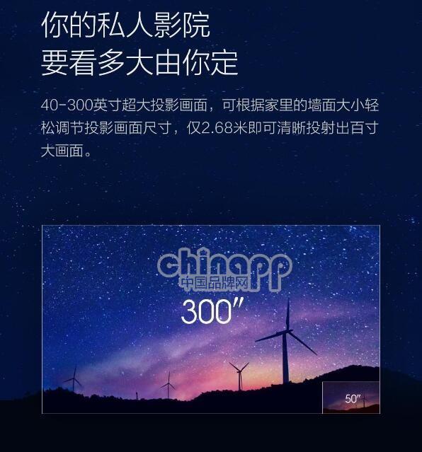 300吋画面+MIUI TV!艾洛维投影开启众筹 