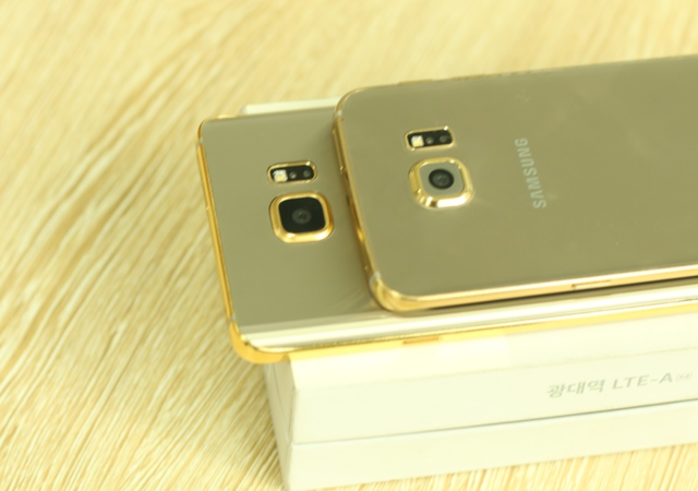 24k黄金打造的Galaxy Note 5和Galaxy S6 Edge