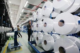 奇峰化纤集团碳纤维原丝生产线投产
