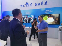 深圳副市长亲临展会调研英伦科技新型裸眼3D显示器