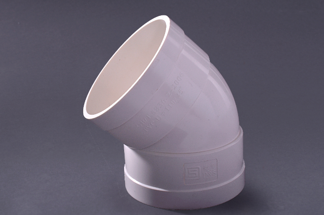 UPVC排水管45°彎頭