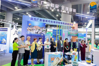 广东现代化海洋牧场成果亮相广州渔博会 “广东鲜品”备受关注