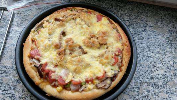 掉金渣中式披萨 掉金渣中式披萨