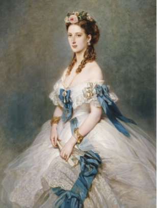 身戴珠珠首饰的Queen Alexandra